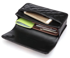 Women Waist Bags Classic Lattice Belt Bag High PU Leather Fanny Pack