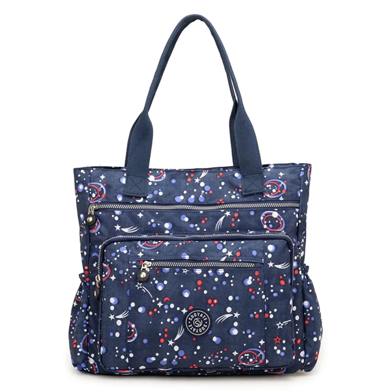 Waterproof Nylon Shoulder Bag Cross Body Messenger Tote Shopper