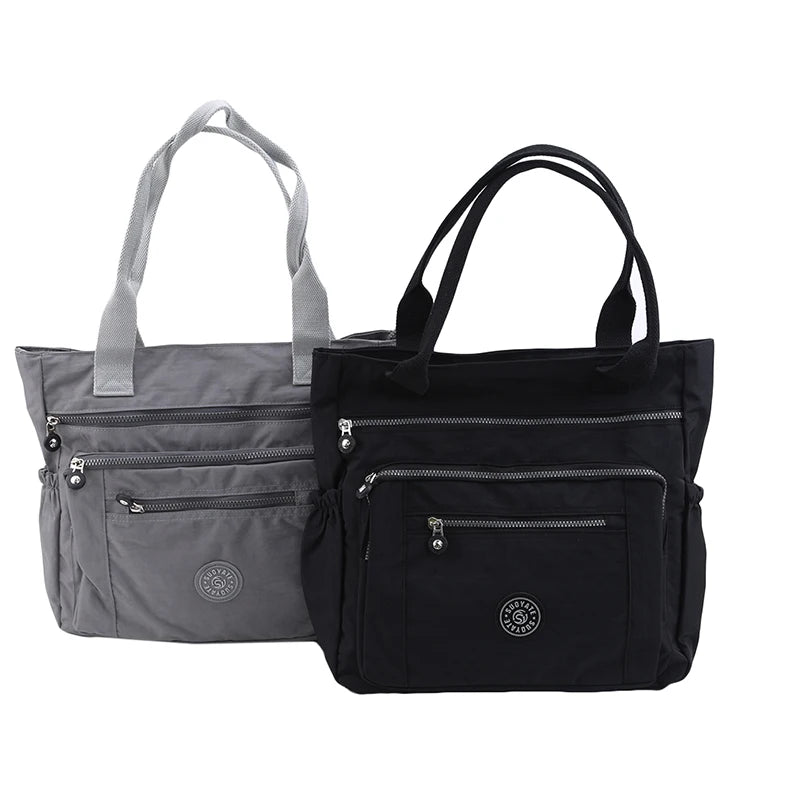 Waterproof Nylon Shoulder Bag Cross Body Messenger Tote Shopper
