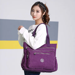 Waterproof Nylon Shoulder Bag Cross Body Messenger Tote Shopper