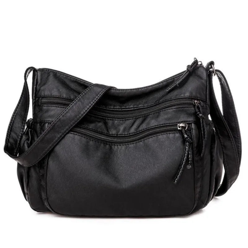 Wild Multi-Layer Shoulder Bag Large Capacity Crossbody Handbag