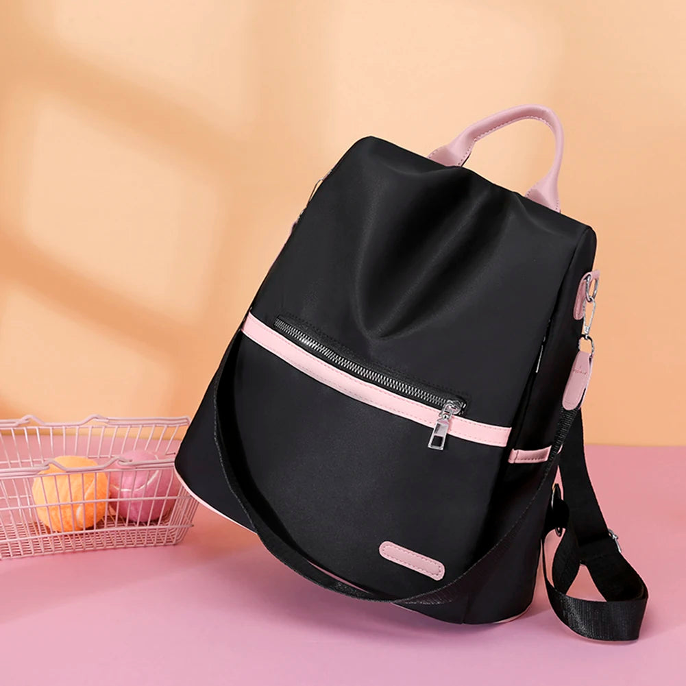 Women's Oxford Cloth Backpack Anti-theft Large Capacity School Bag