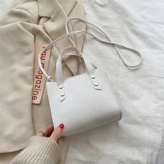Lizard Crossbody Shoulder Bag Large Capacity Totes Handbag Soft PU Bucket Bag