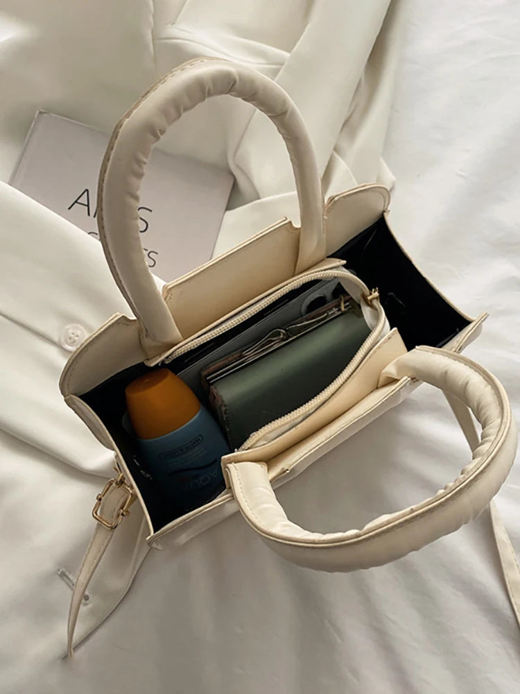 Women's Mini Square Crossbody Shoulder Bag PU Leather