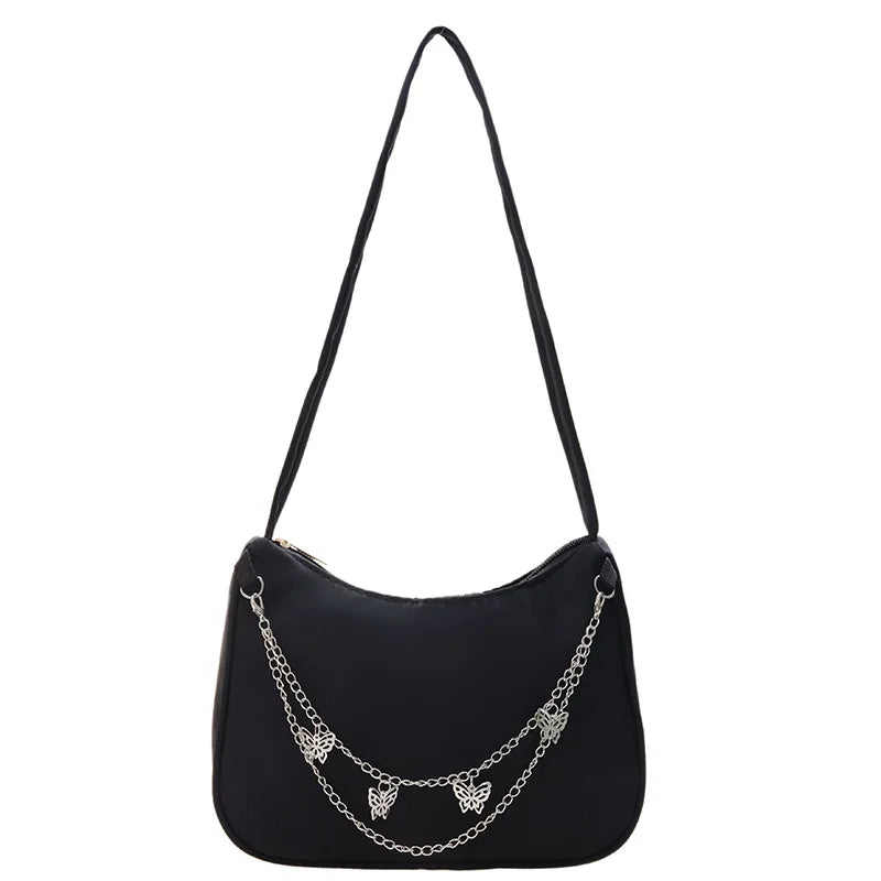 Vintage Chain Small Square Bag Shoulder Bag Ladies Handbag