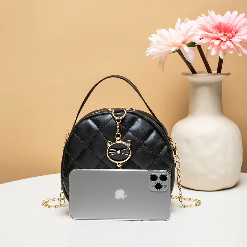 Women's Diamond Lattice Crossbody Handbag