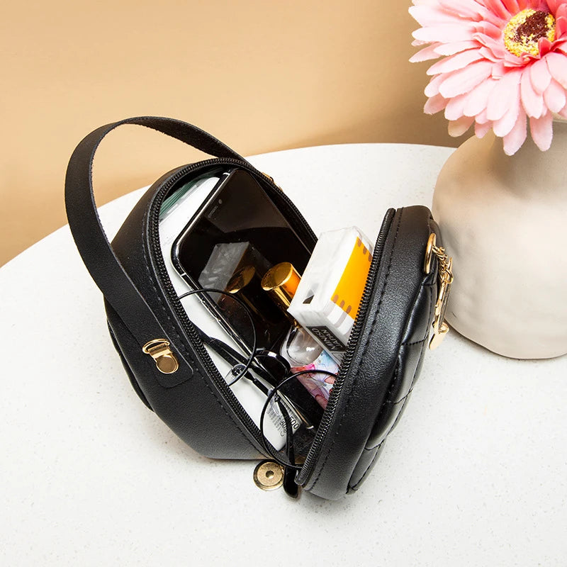 Women's Diamond Lattice Crossbody Handbag