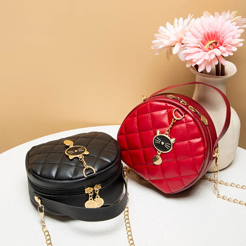 Women's Diamond Lattice Crossbody Handbag