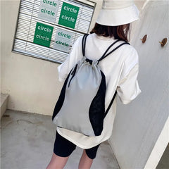 Women's Waterproof Drawstring Backpack for Yoga Fitness Travel