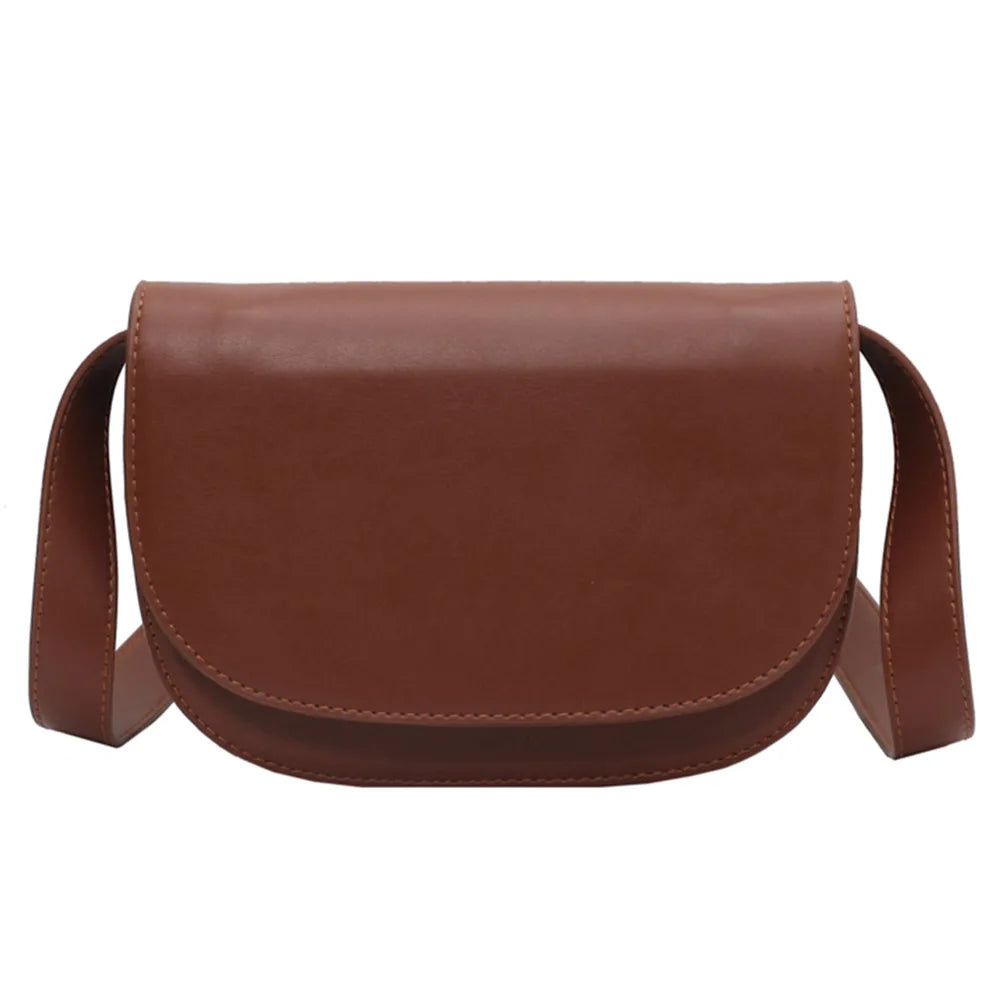 Women's Saddle Bag PU Leather Crossbody Purse Small Satchel