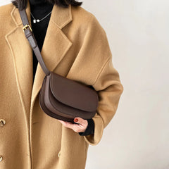 Women's Saddle Bag PU Leather Crossbody Purse Small Satchel