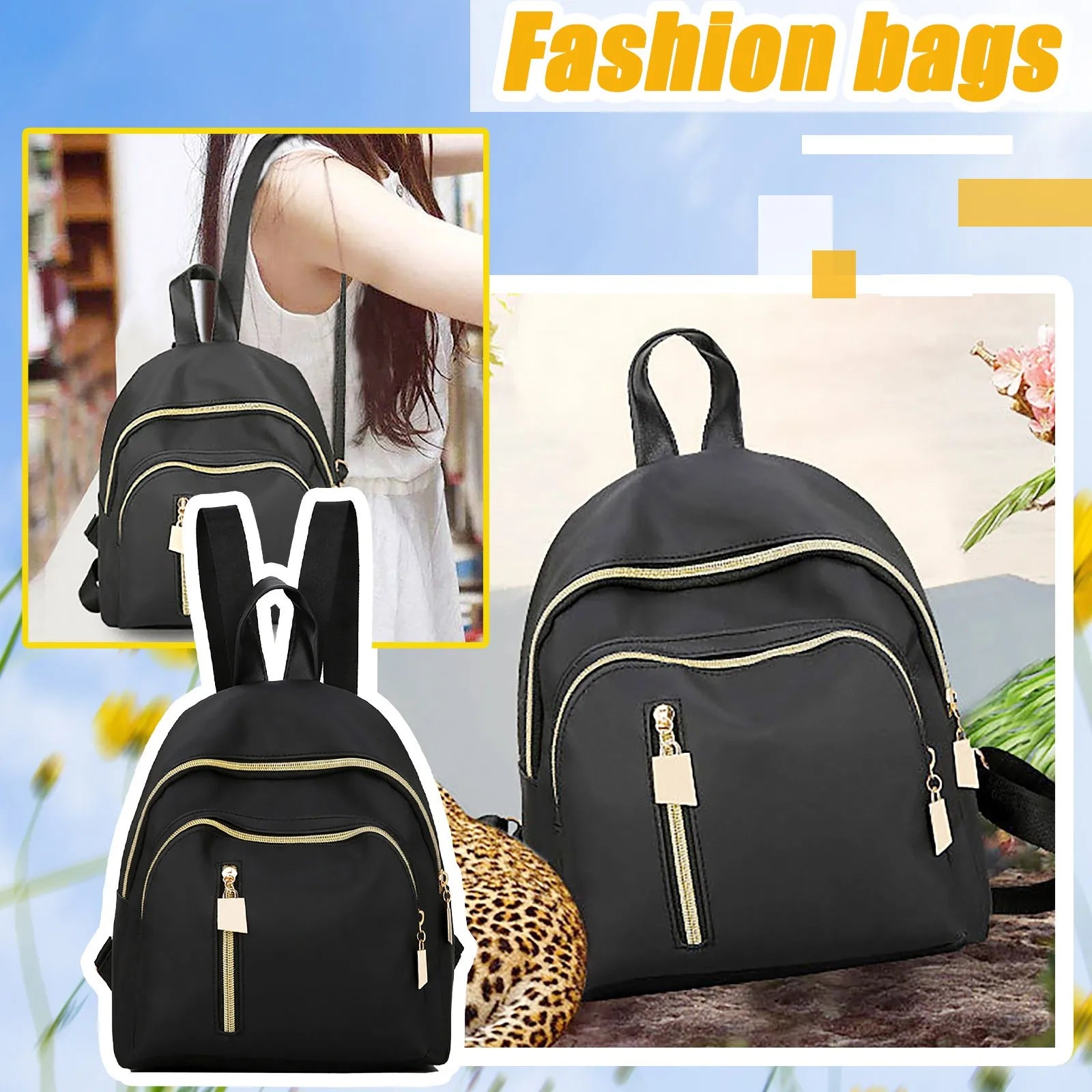 Leather Backpack For Teenage Girls Bagpack