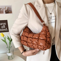 Women's Shoulder Bag Plaid Quilted Crossbody Handbag