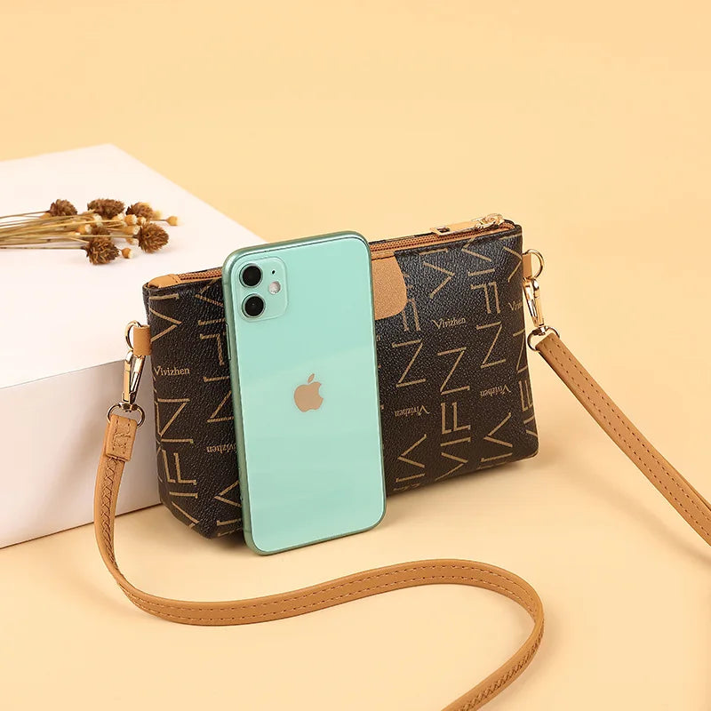Geometric Print Crossbody Handbag for Women