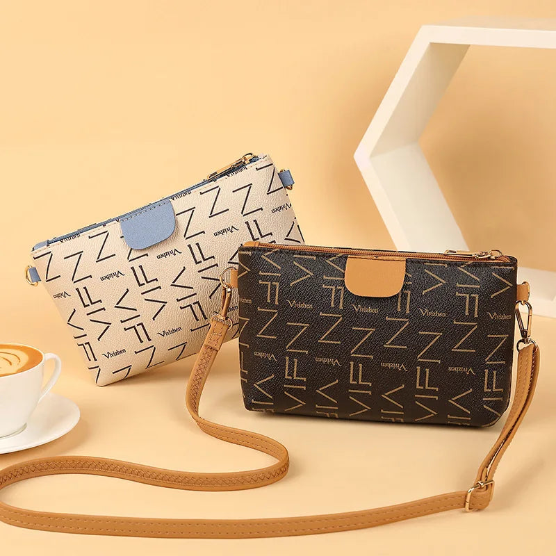 Geometric Print Crossbody Handbag for Women