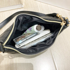 Half Moon Lattice Hobo Women Handbag Lady Shoulder Bag