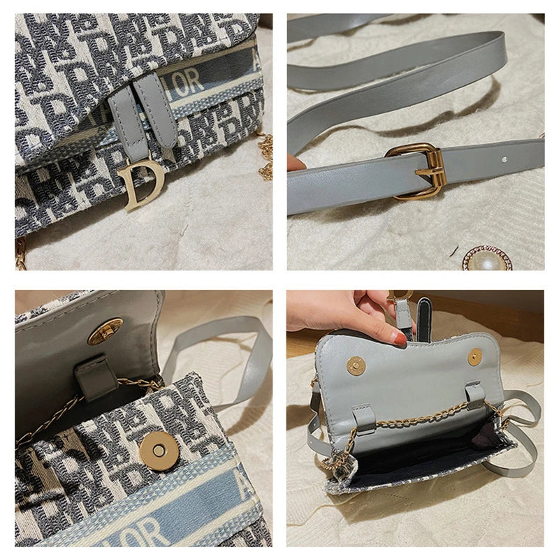 Women's Shoulder Saddle Bag Crossbody Handbag Waist Wallet