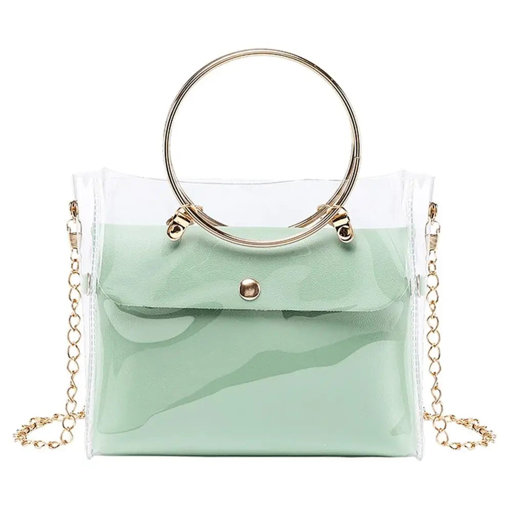 Women's Stylish Jelly Bag Candy Armpit Bag Ladies Waterproof Shoulder Handbag