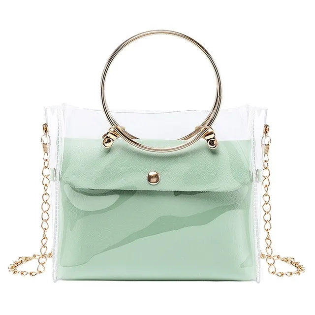 Women's Stylish Jelly Bag Candy Armpit Bag Ladies Waterproof Shoulder Handbag
