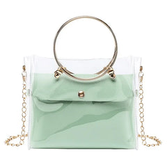 Women's Stylish Jelly Bag Candy Armpit Bag Ladies Waterproof Shoulder Handbag