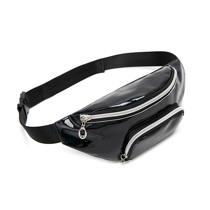 Women's Laser Waist Bag Colorful Fanny Pack Hip Bag