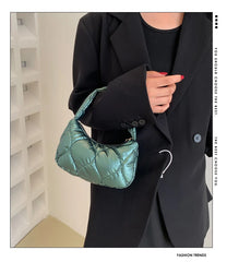 Square Shoulder Bag Small Capacity Solid Clutch Purse Handbag