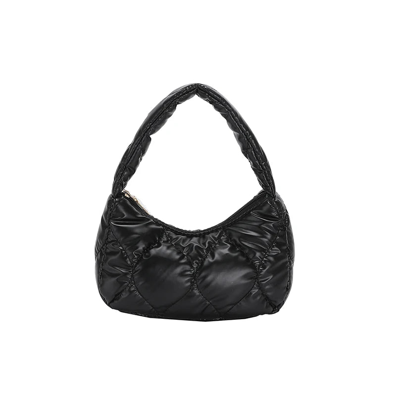 Square Shoulder Bag Small Capacity Solid Clutch Purse Handbag