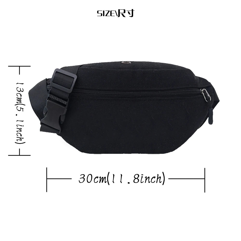 Women's Large Capacity Fanny Pack One Shoulder Messenger Bag