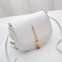 Women's PU Leather Shoulder Bag Small Square Flap Messenger Bag