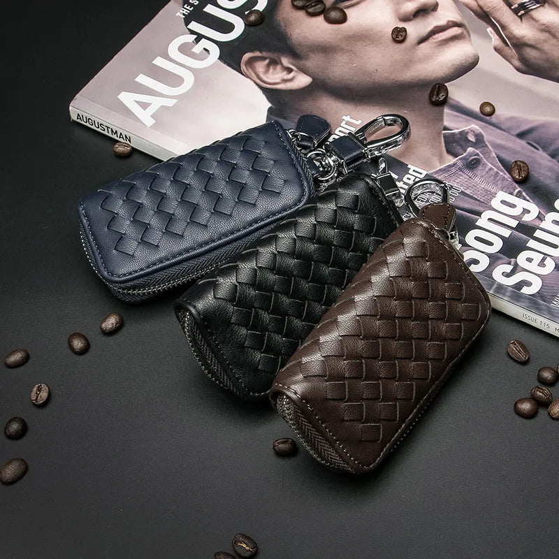 Men's Business PU Leather Car Key Bag