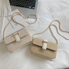 Straw Shoulder Bag Crossbody Messenger Women Handbag Travel Shopping