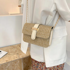 Straw Shoulder Bag Crossbody Messenger Women Handbag Travel Shopping