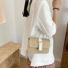 Straw Shoulder Bag Beach Handbags Purses Travel Bag