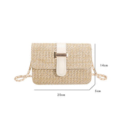 Straw Shoulder Bag Beach Handbags Purses Travel Bag