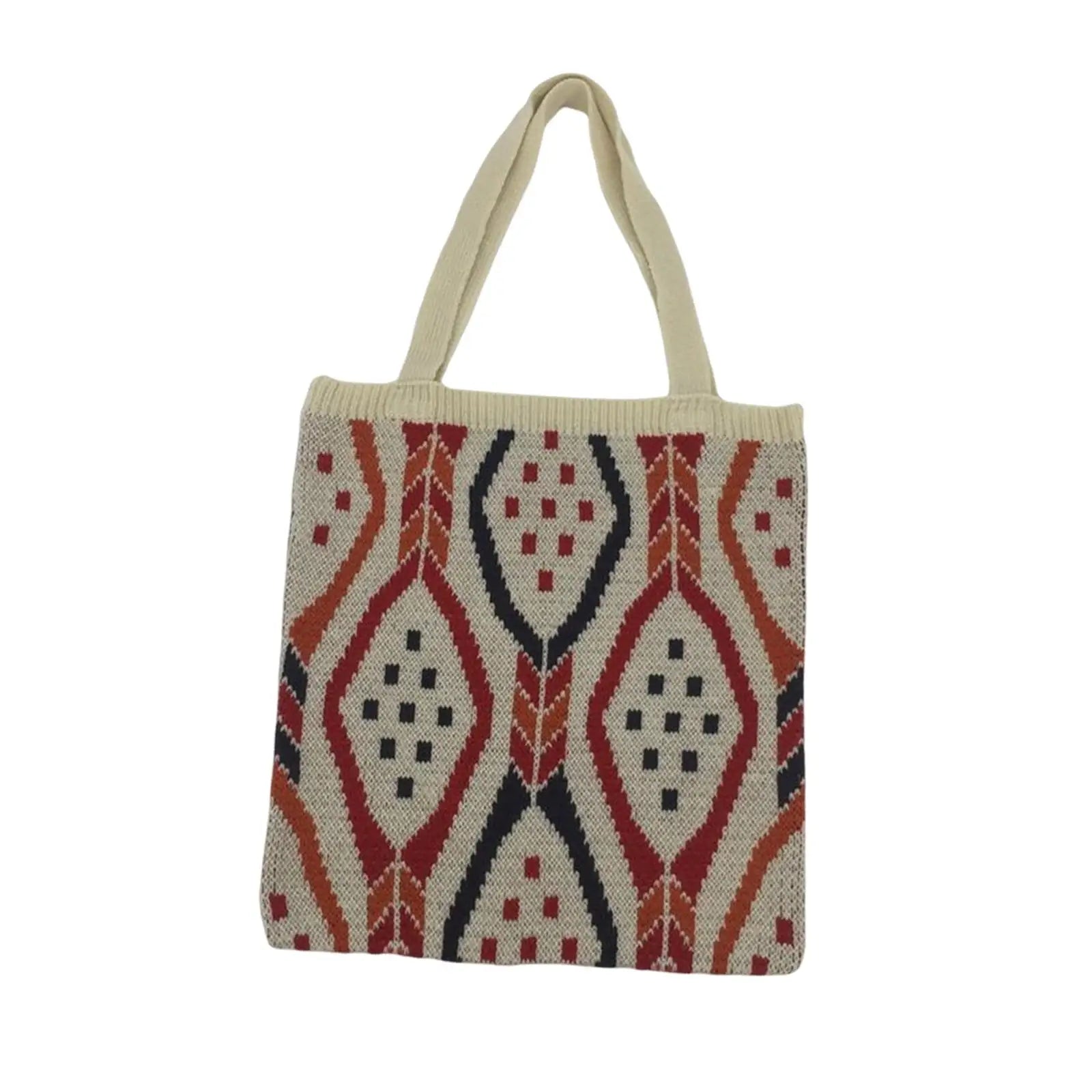 Yarn Women Shoulder Bag Big Capacity Tote Bags Shopping Bags Daily Bags
