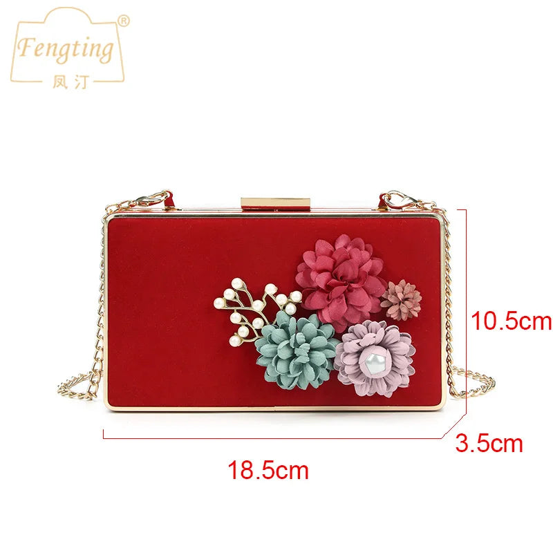 Flower Clutch Bag Evening Bag for Women FTB192