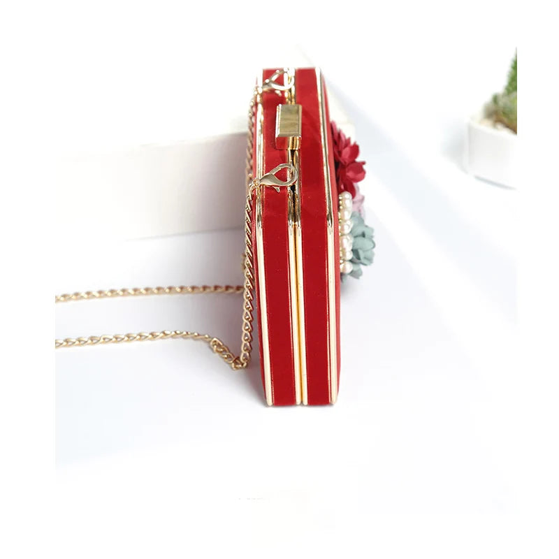 Flower Clutch Bag Evening Bag for Women FTB192