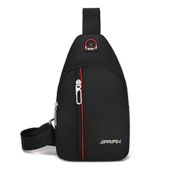 Men's Casual Chest Bag Waterproof Oxford Crossbody Shoulder Bag