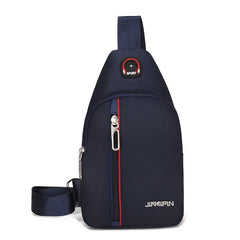 Men's Casual Chest Bag Waterproof Oxford Crossbody Shoulder Bag