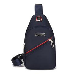Men's Casual Chest Bag Waterproof Oxford Crossbody Shoulder Bag