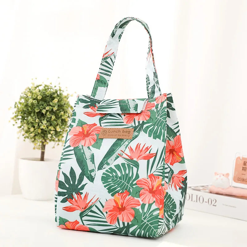 Cute Cat Lunch Bag Cooler Multicolor Portable Thermal Travel Picnic Pack