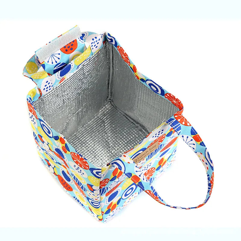Cute Cat Lunch Bag Cooler Multicolor Portable Thermal Travel Picnic Pack
