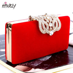 Diamond Crown Women Dinner Bag Party Chain Shoulder Hand Wallet