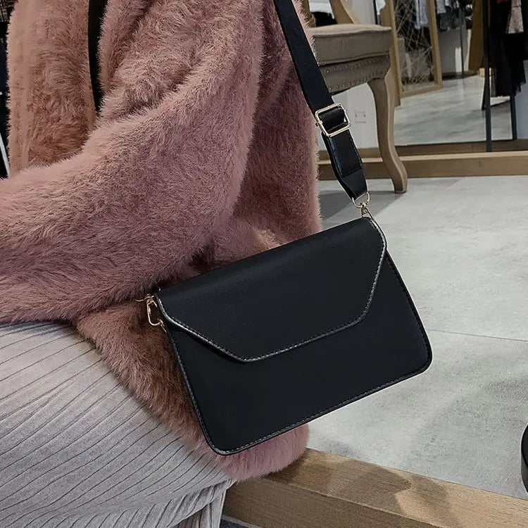 Flap Crossbody Bag Small Square Clutch Casual Shoulder Messenger Handbag