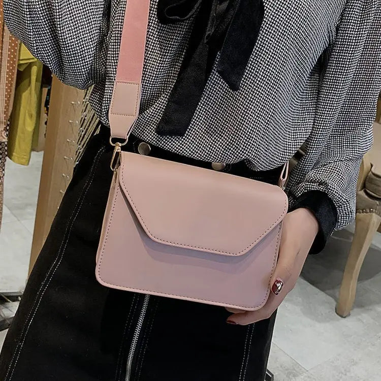 Flap Crossbody Bag Small Square Clutch Casual Shoulder Messenger Handbag