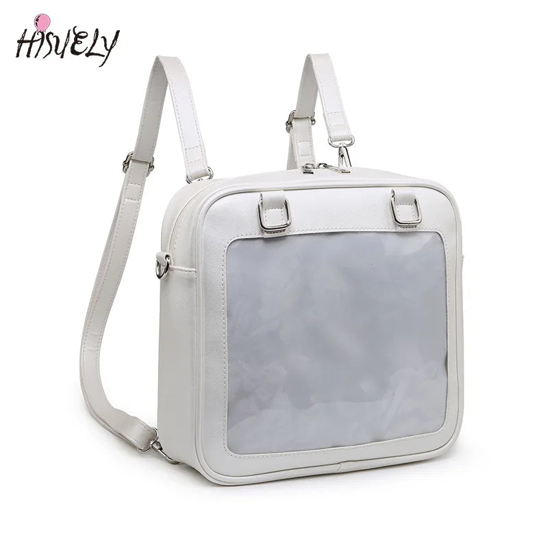 Square PU Shoulder Bag Women's Casual Messenger Bag