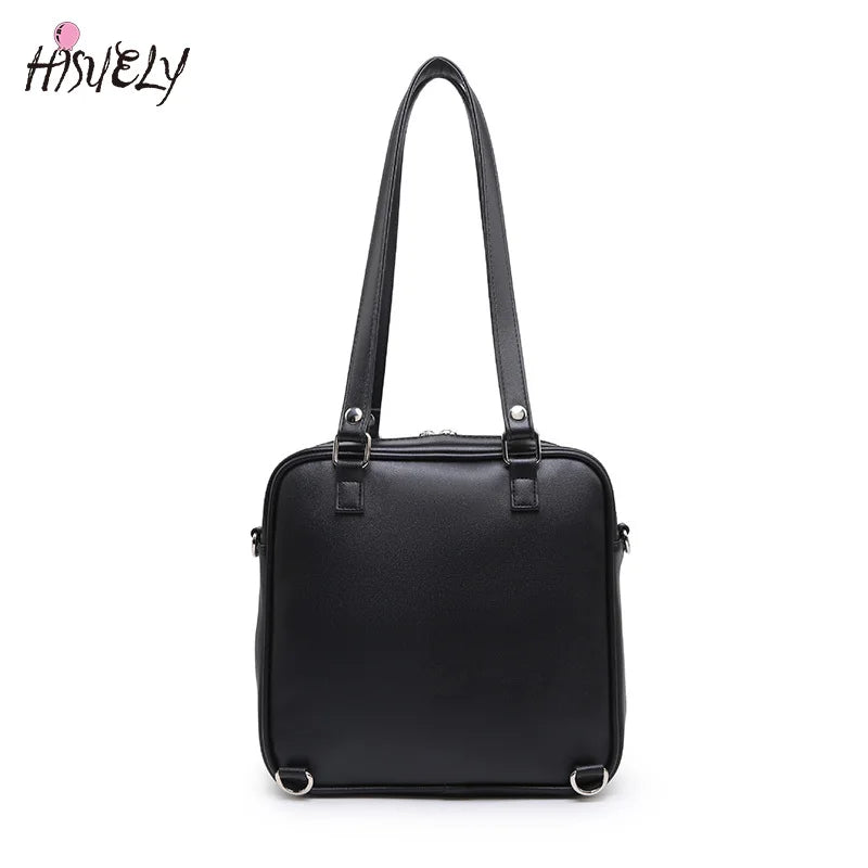 Square PU Shoulder Bag Women's Casual Messenger Bag