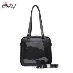 Square PU Shoulder Bag Women's Casual Messenger Bag