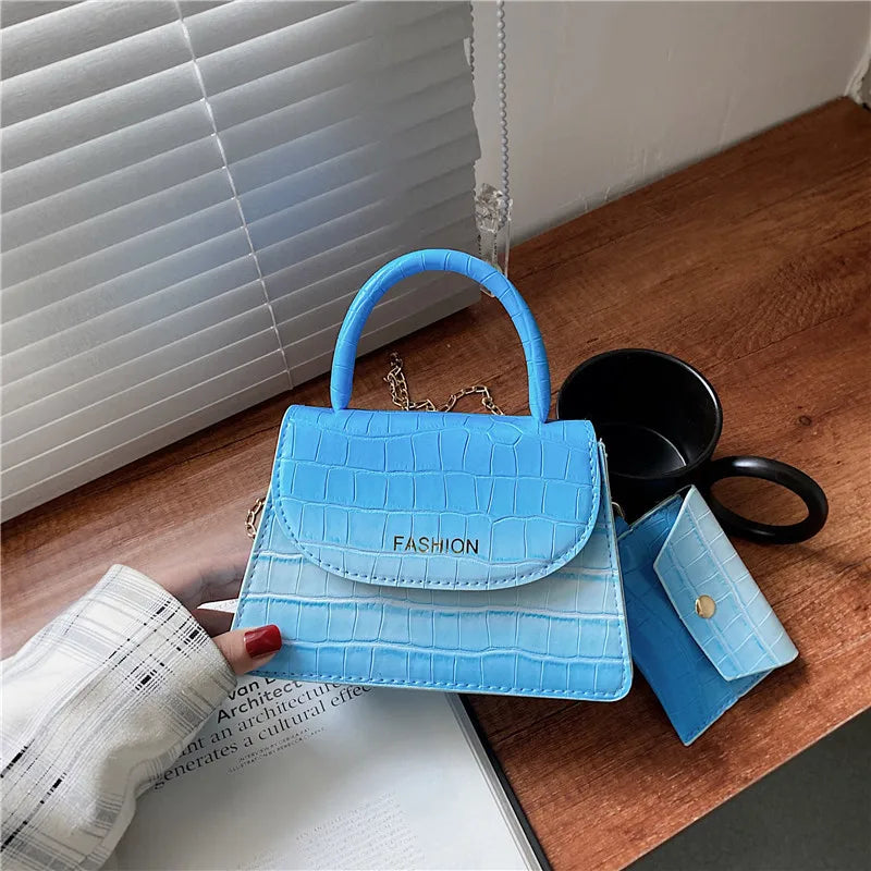 Retro Shoulder Bag Mini Tote Messenger Handbag Women Small Purse