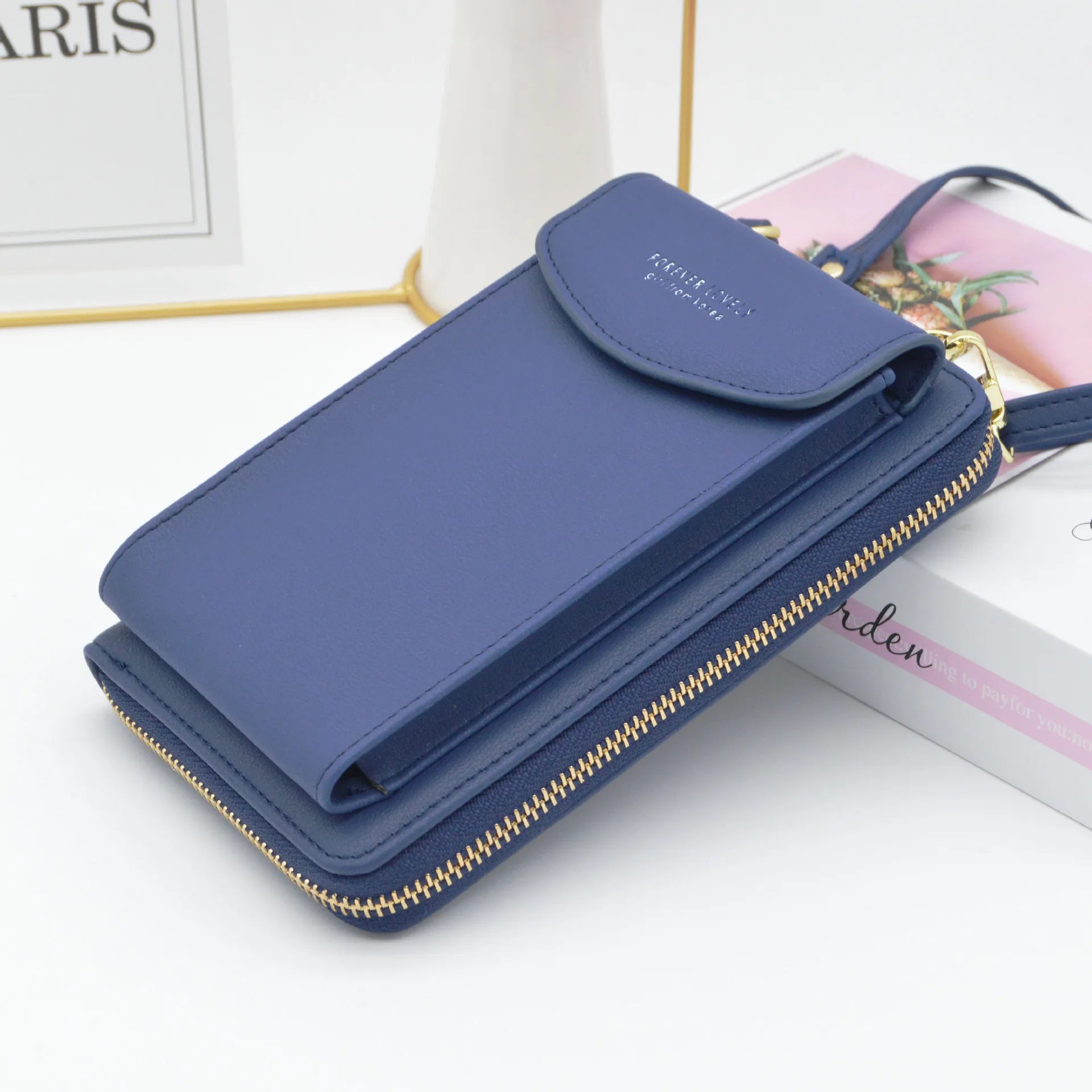 PU Leather Solid Phone Bag Handbag Shoulder Bag